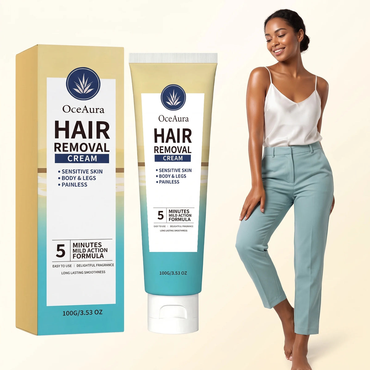 Smooth Skin Hair Removal Cream Painless Formula