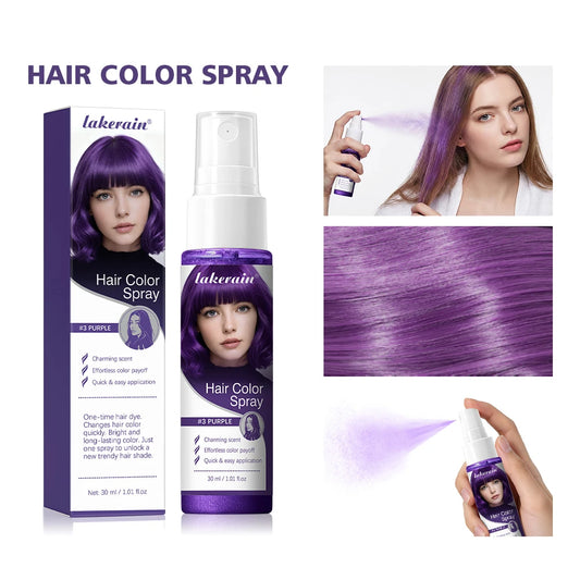Party hair color spray for temporary vibrant styling and fun looks