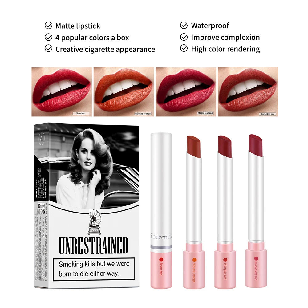 Daily makeup matte lipstick set for long lasting velvet lip tint color - 1