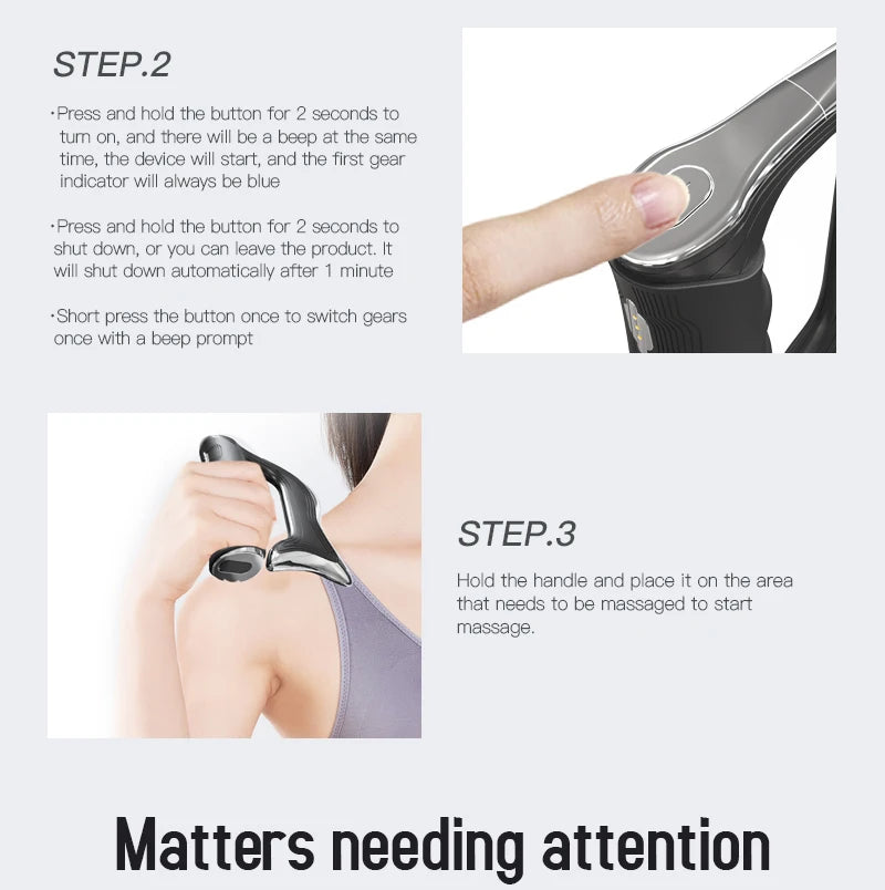 At home body recovery electric fascia massager for deep muscle relaxation