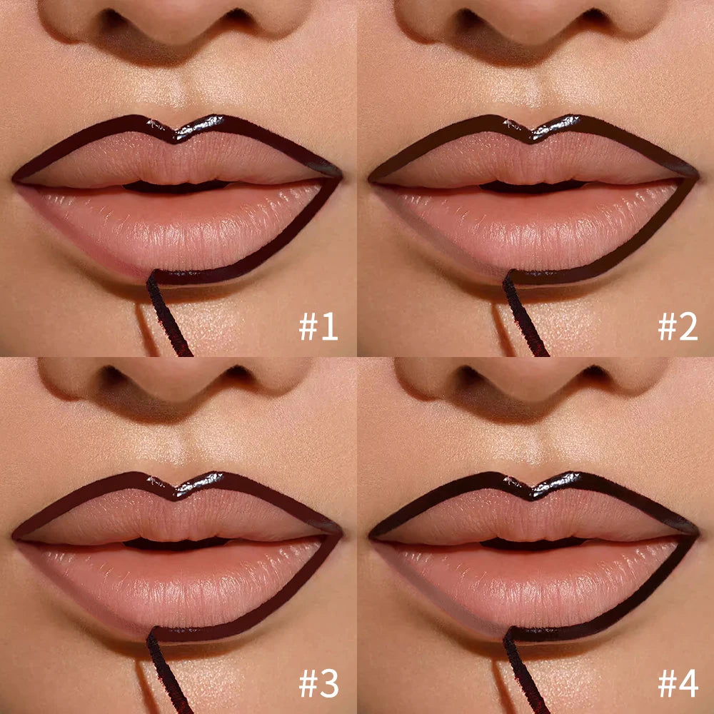 Daily Makeup Peel Off Lip Liner Tattoo for Long Lasting Waterproof Wear - 2
