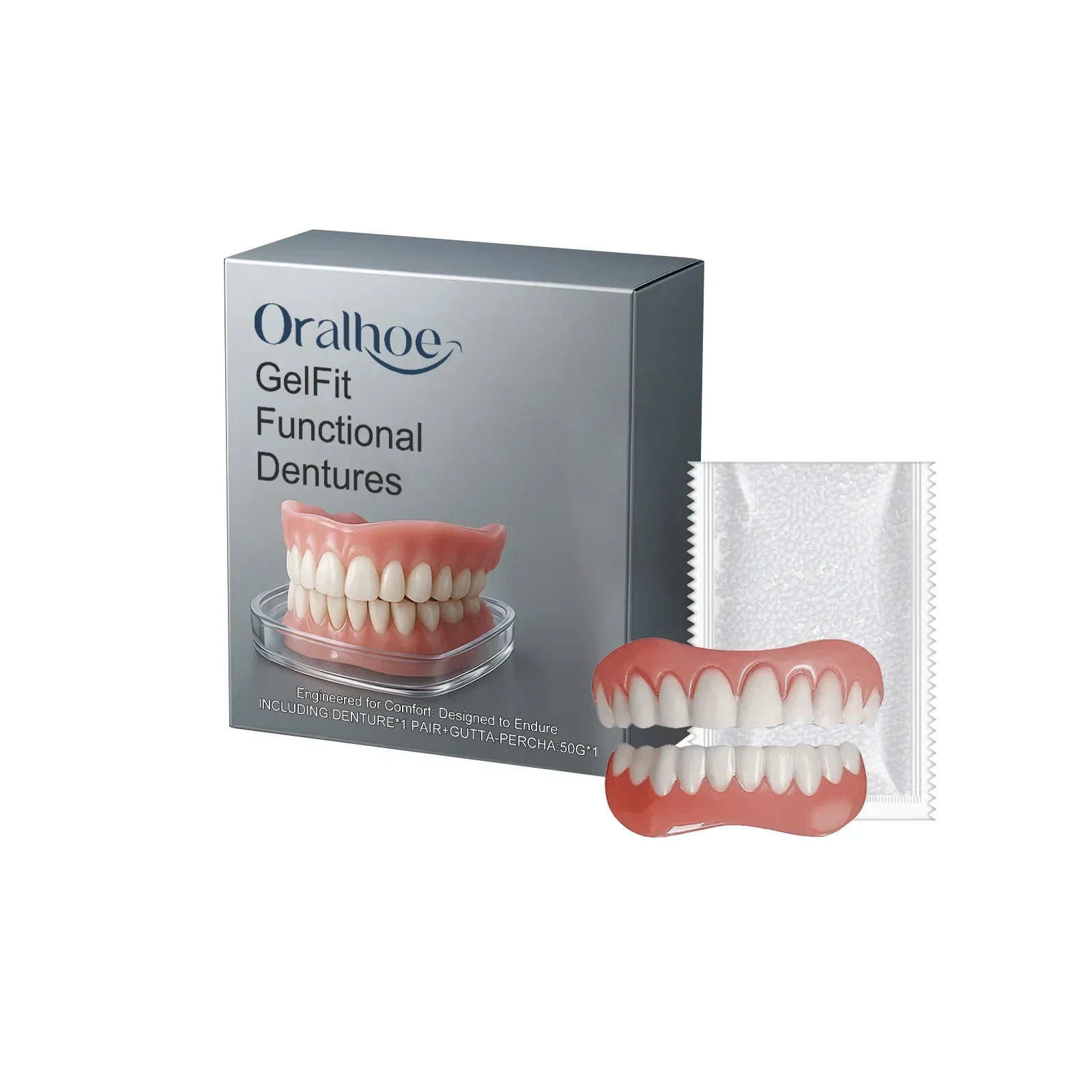 Bright Smile Temporary Denture Kit For Missing Teeth And Gaps - 10