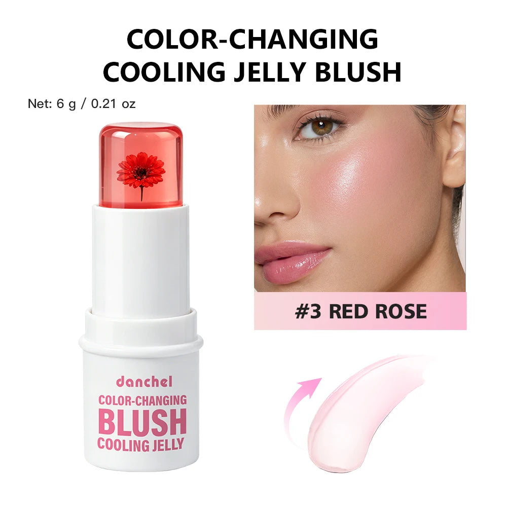 Daily Makeup Color Changing Jelly Blush Stick with Deep Hydration