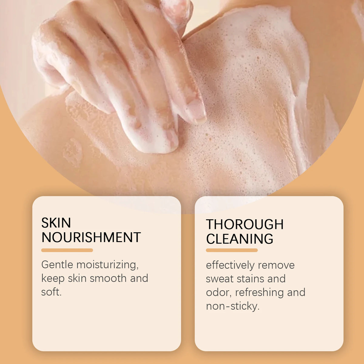 Bathroom Shower Persimmon Body Wash Exfoliating Oil Control Skin Odor Remover