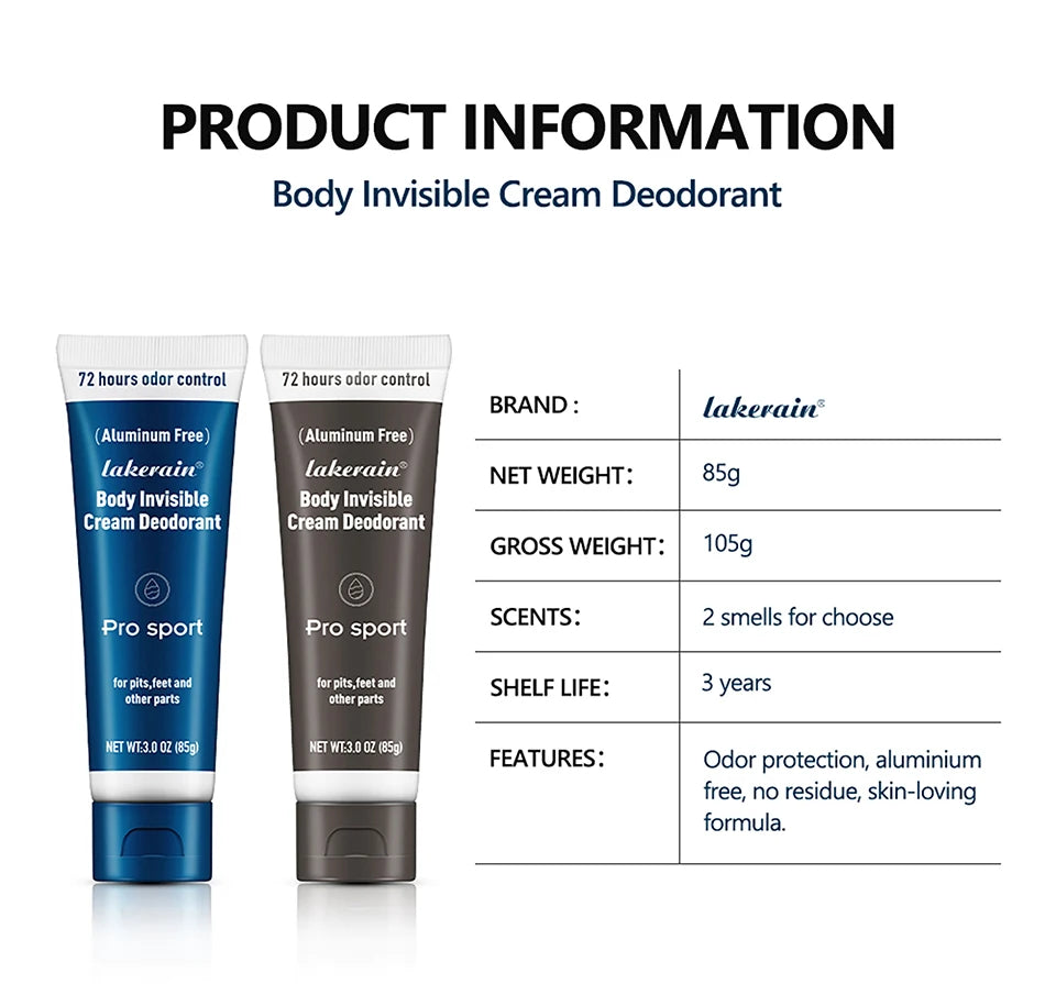 Daily use body deodorant stick with long lasting odor protection control