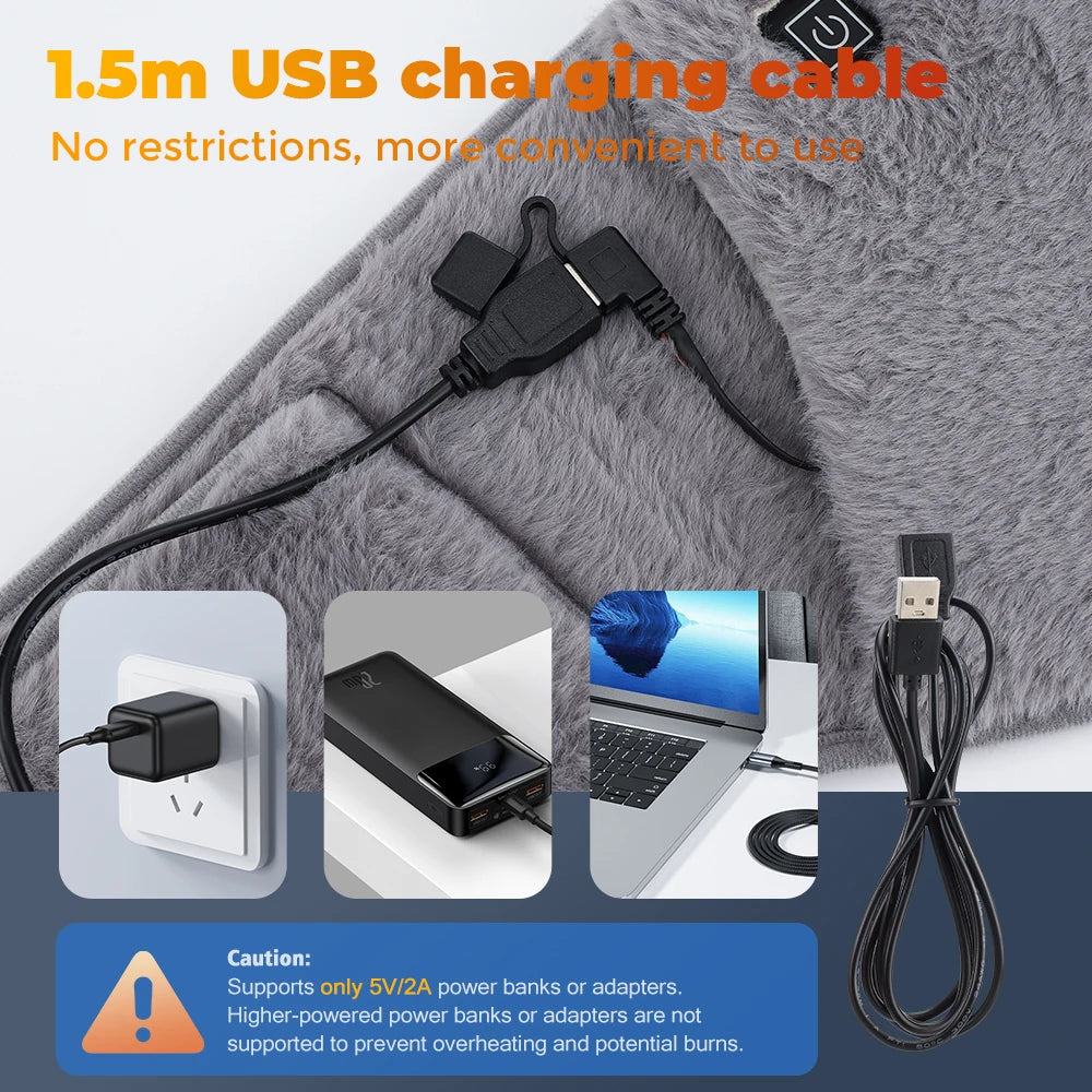 Winter Cold Relief Electric Heating Belt and Abdomen Hand Warmer - 5