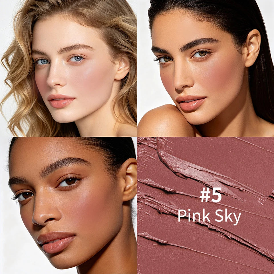 Outdoor Makeup SPF 50 Blush Balm Stick for Sun Protection and Color