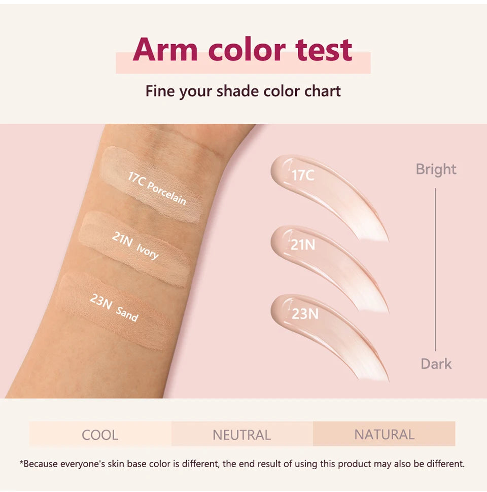 Korean makeup Super Fit Cushion Foundation with waterproof cover. - 24