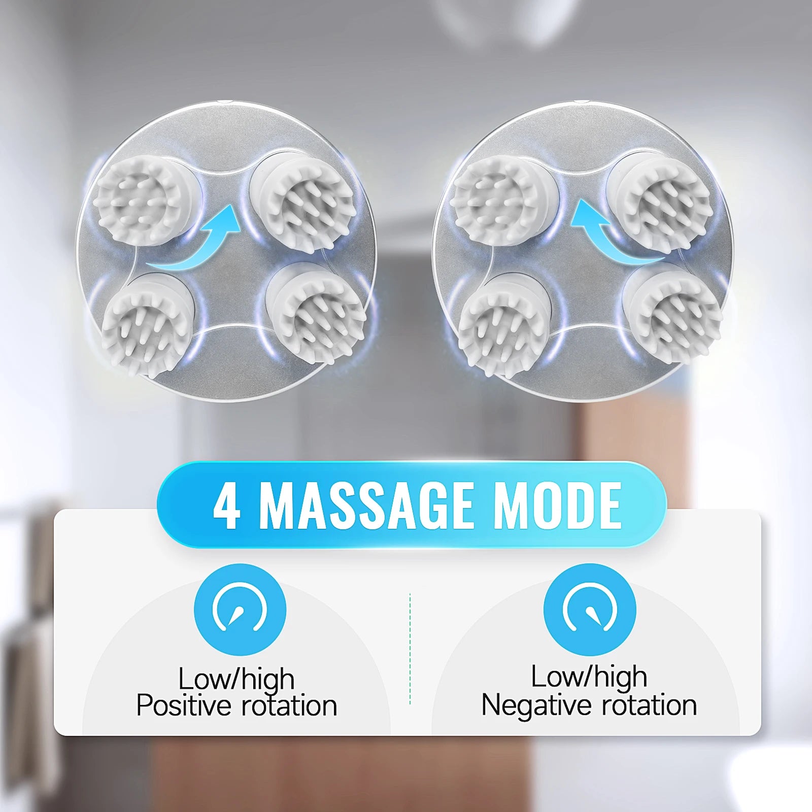 Home Electric Head Scalp Massager for Stress Relief and Hair Growth - 10