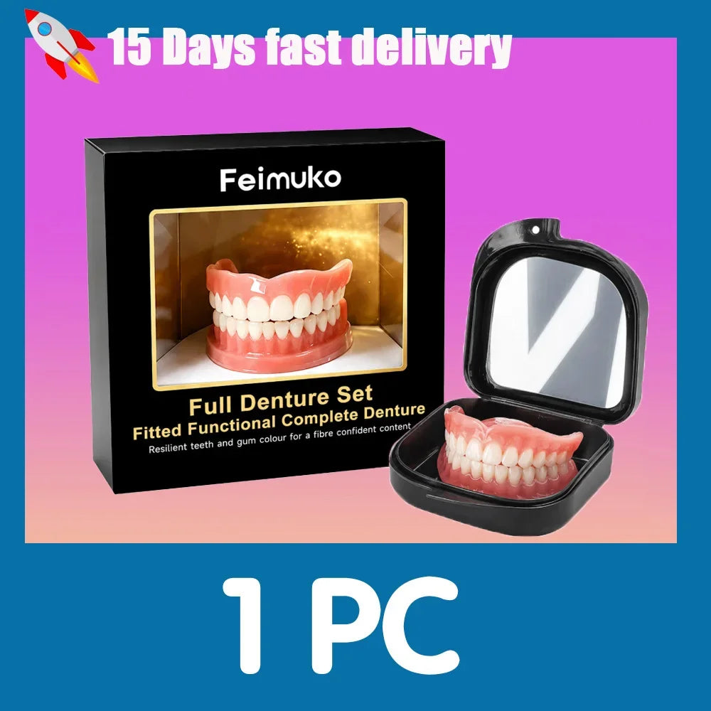 Daily Oral Care Silicone Dentures For Natural Smile And Comfort