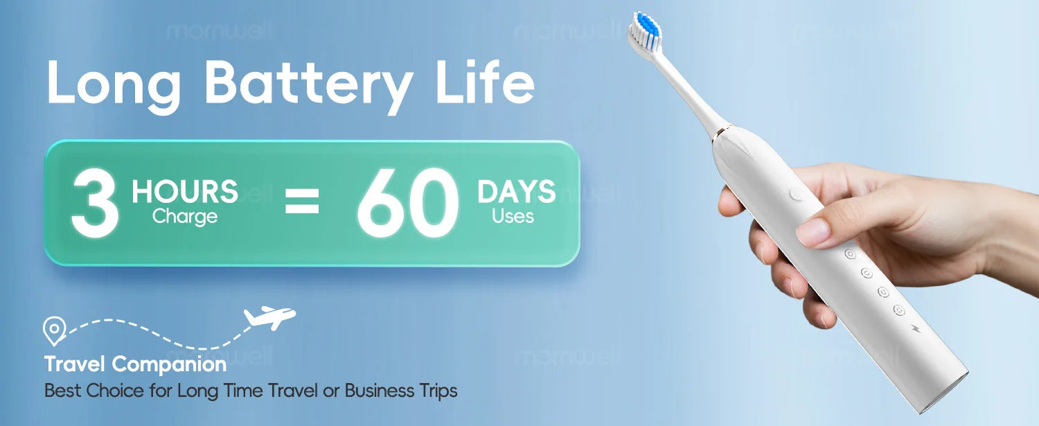 Bathroom Oral Care Mornwell Water Flosser And Electric Toothbrush Kit - 19