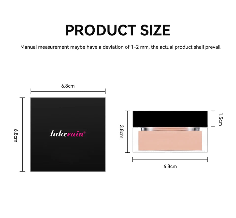 Daily Makeup Routine Loose Setting Powder for Flawless Matte Finish
