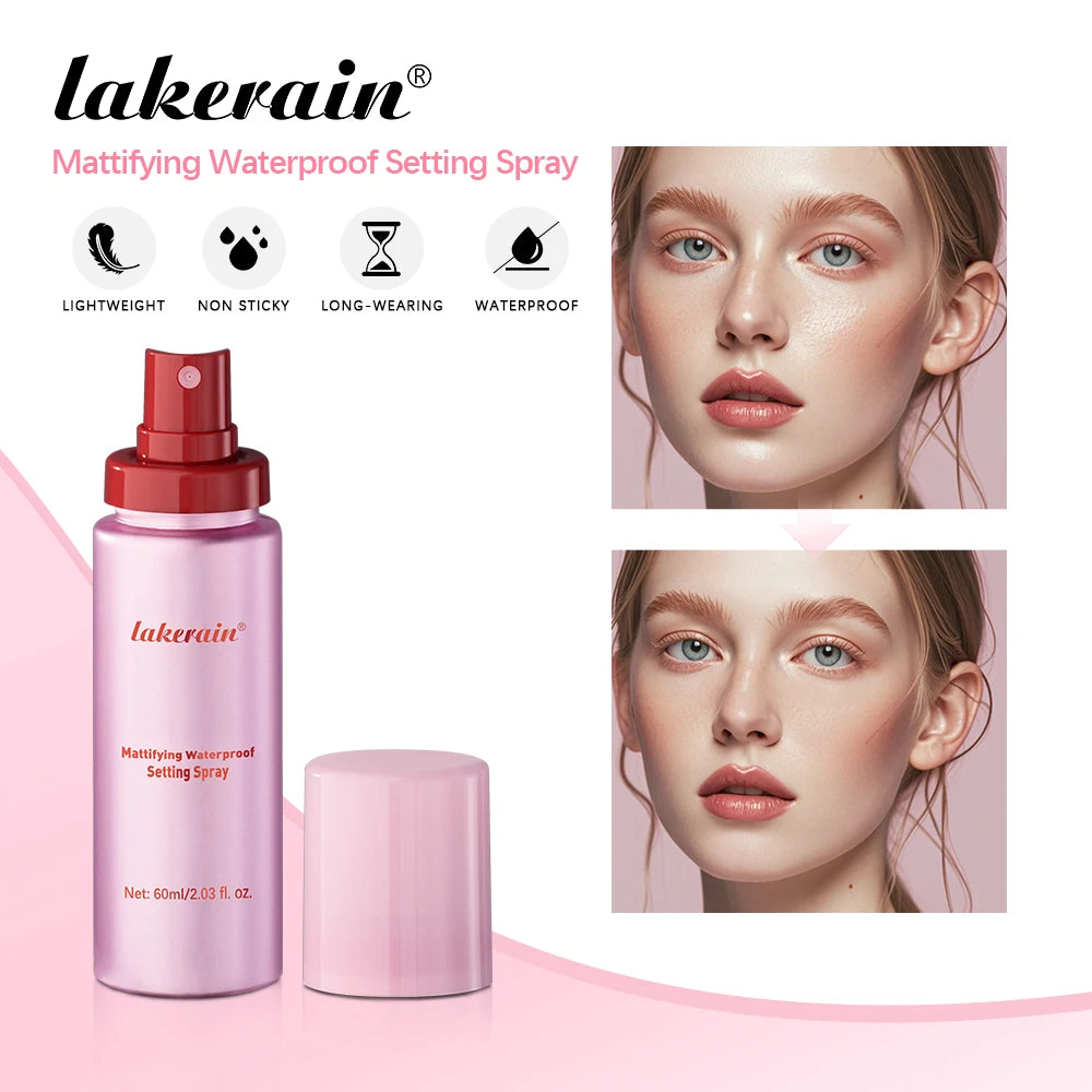 Daily Makeup Mattifying Waterproof Setting Spray for Oil Control