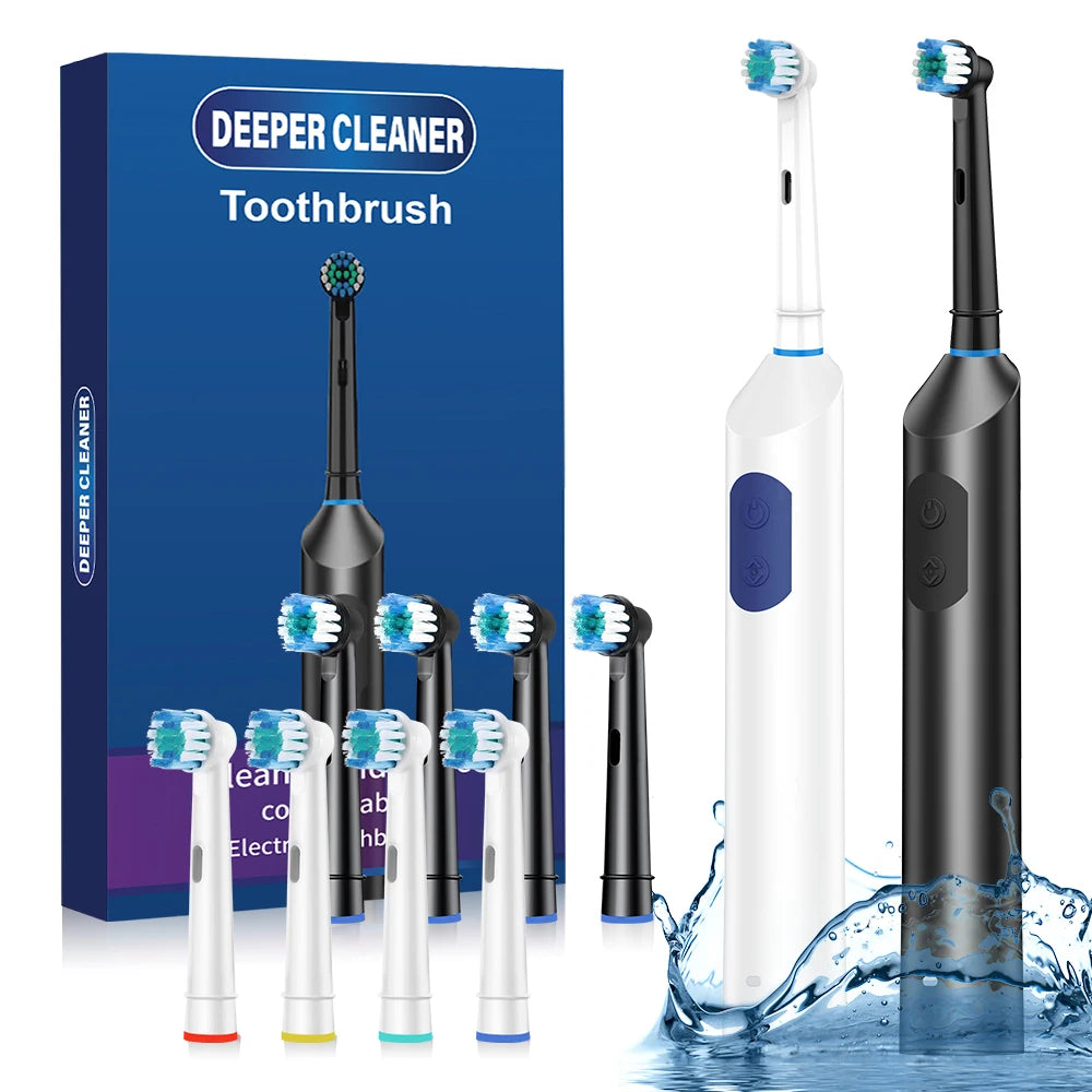 Home Cleaning Rotating Electric Toothbrush for a Brighter Smile