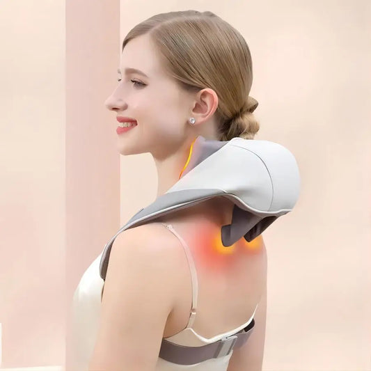Relax at Home Wireless Neck Shoulder Massager for Deep Tissue Relief