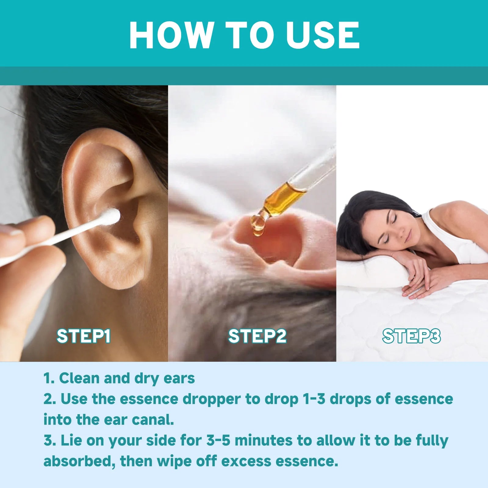 For Tinnitus Relief Ear Care Liquid To Dissolve Hard Impacted Ear Wax - 10