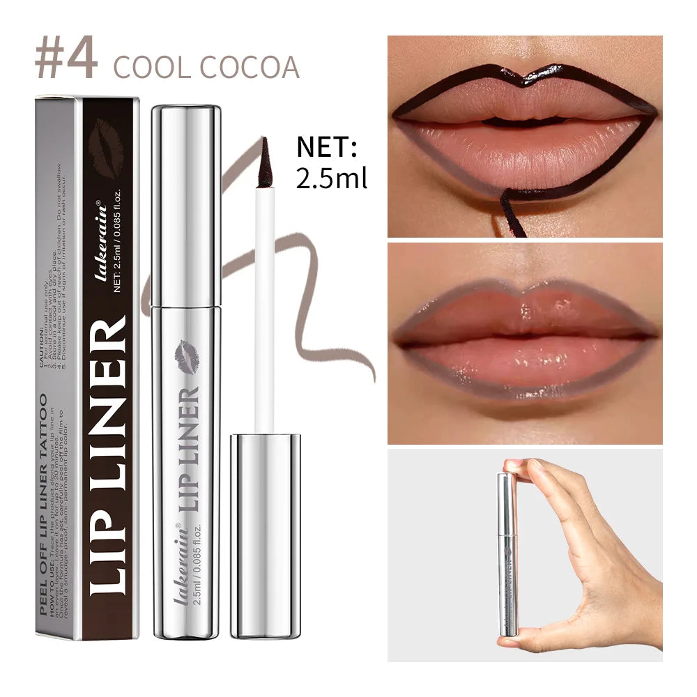 Daily Makeup Peel Off Lip Liner for Long Lasting Smudge Proof Definition - 23