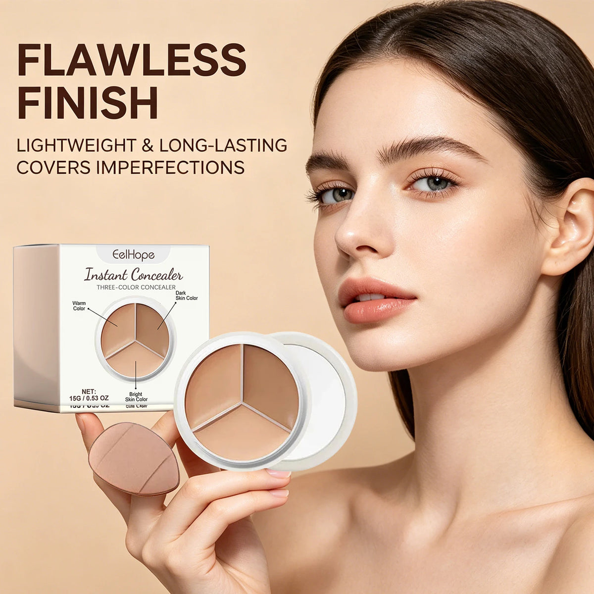 Daily Makeup Face Cream Concealer Palette for Flawless Coverage