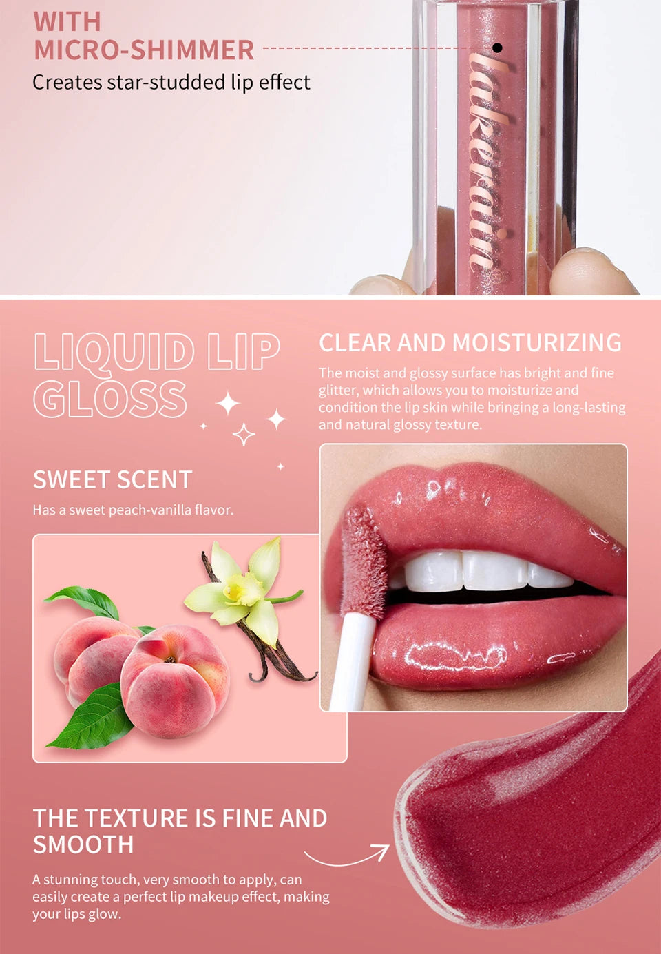 Daily Makeup Routine Lip Luminizer Gloss for Long Lasting Hydration - 10