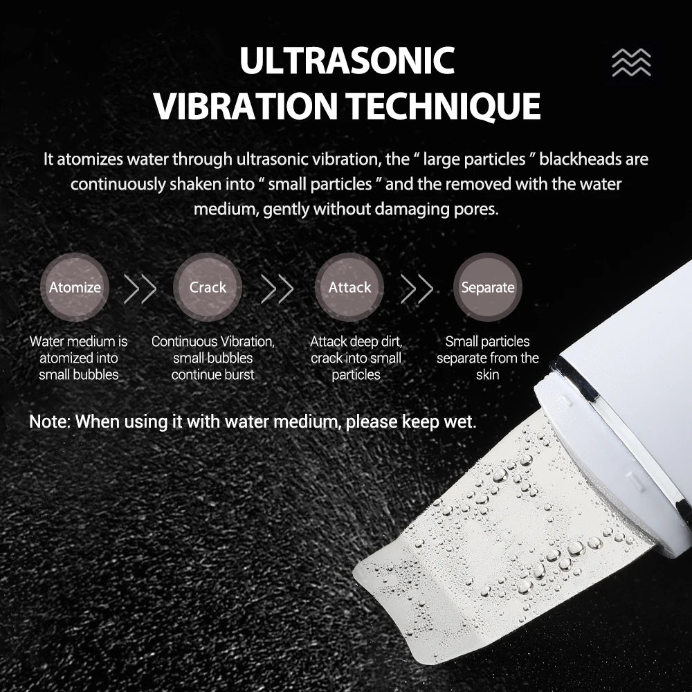 At home face care ultrasonic skin scrubber for deep pore cleaning - 13