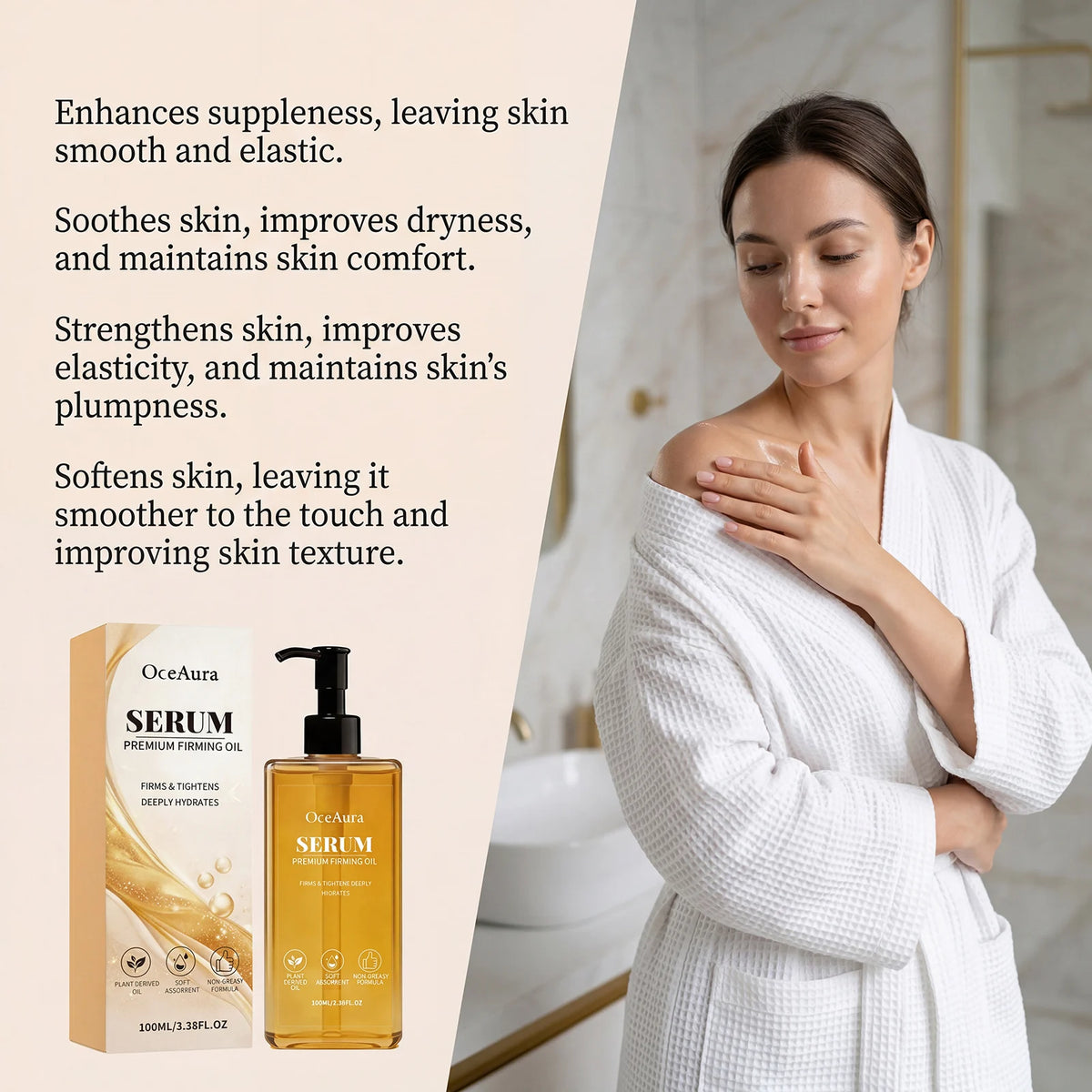 Daily Body Spa Care Firming Serum Oil for Smooth Skin Elasticity