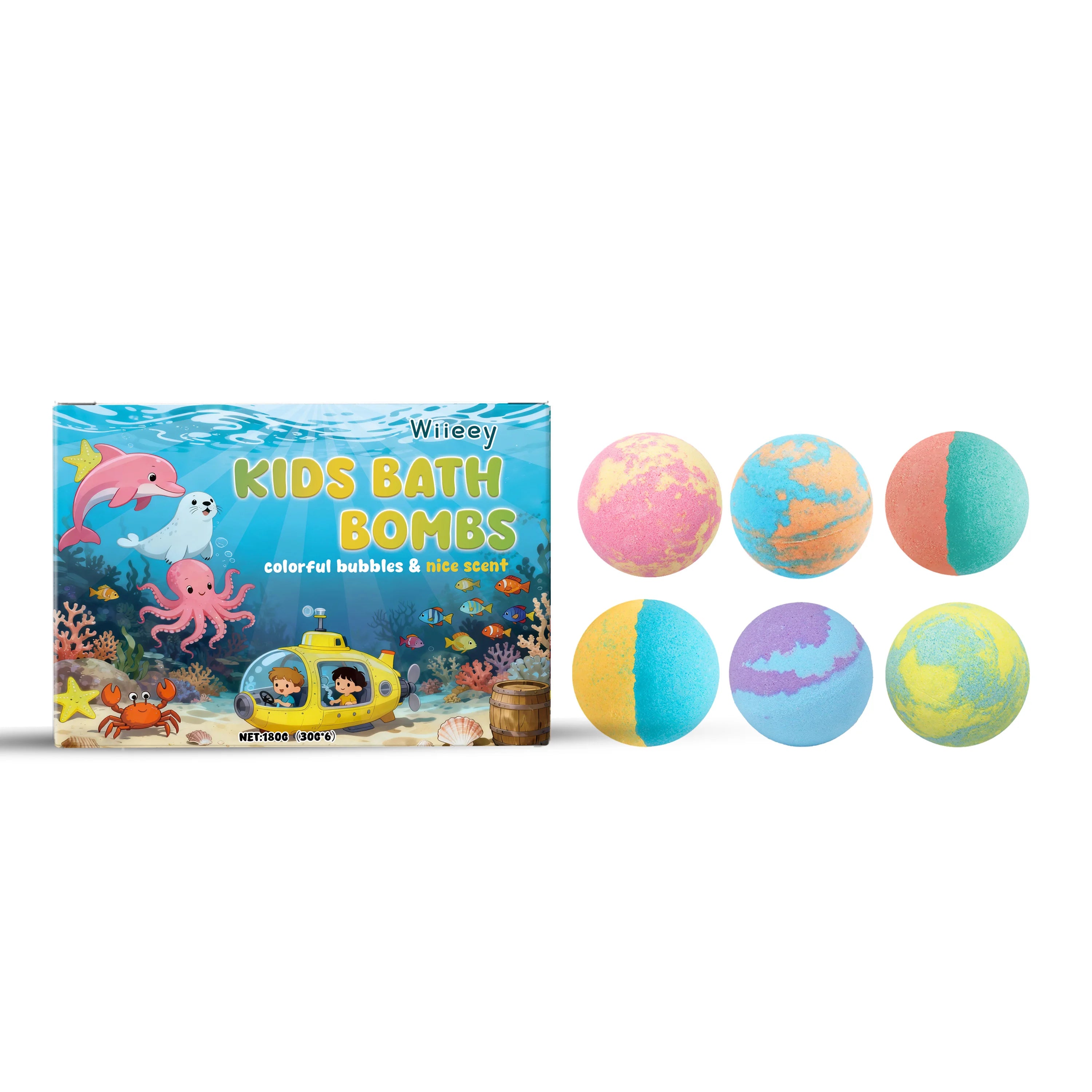Bath Time Kids Bath Ball Moisturizing and Cleansing Fizzy Balls Gift Set - 14