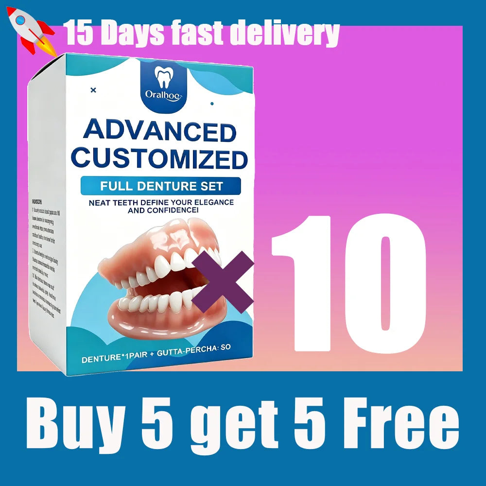 Daily Life Full Denture Set for Natural Look and Confident Smile - 14