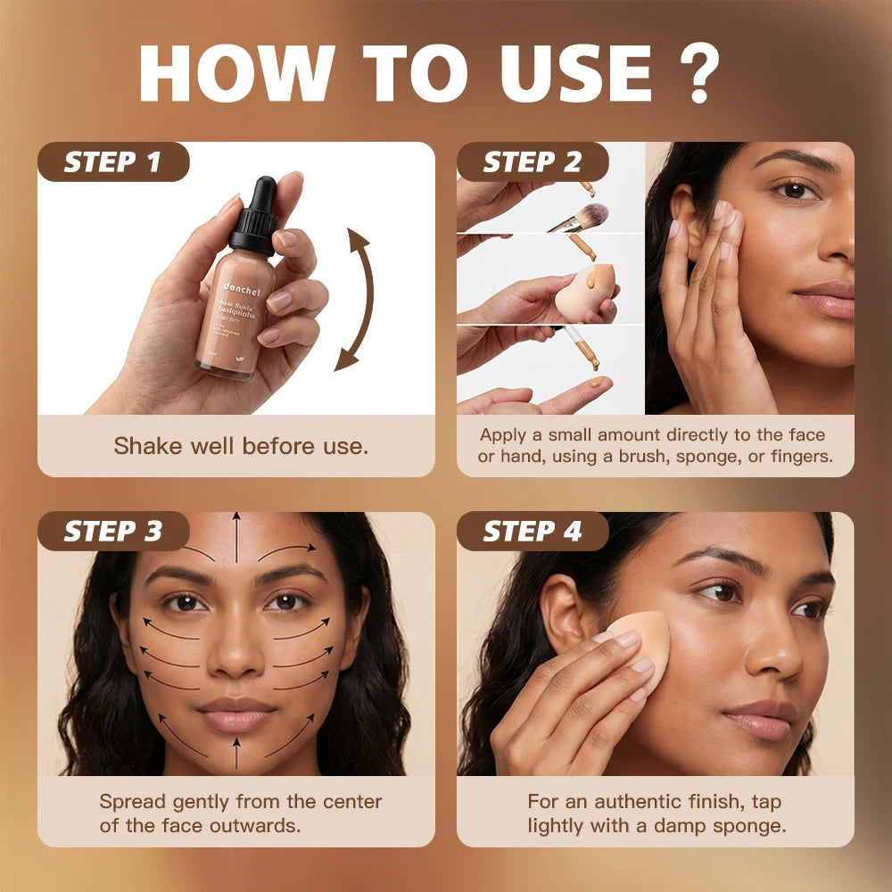 Daily Makeup Lightweight Liquid Foundation for Soft Matte Coverage