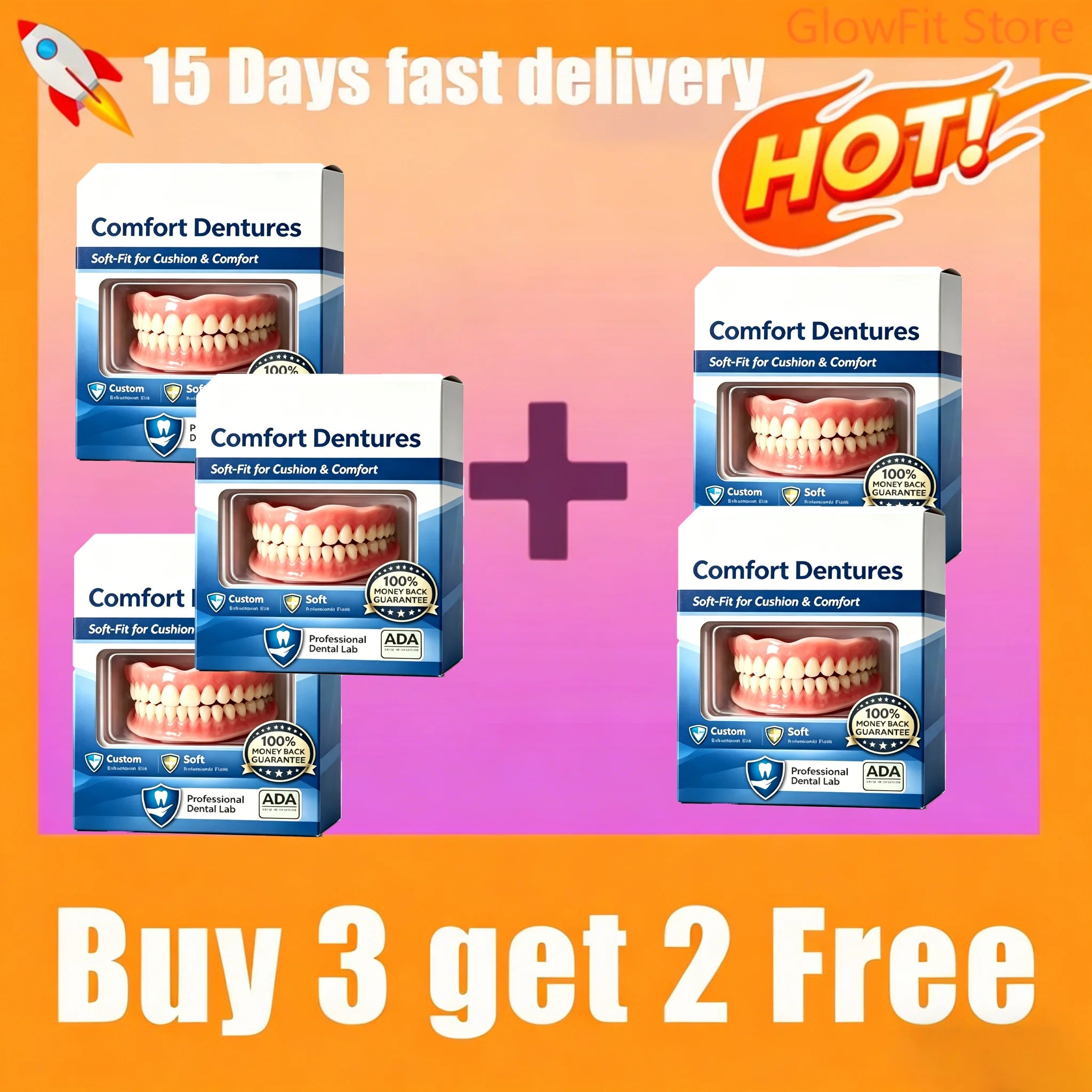 Daily Smile Snap-On Dentures for Instant Comfort and Natural Look - 7