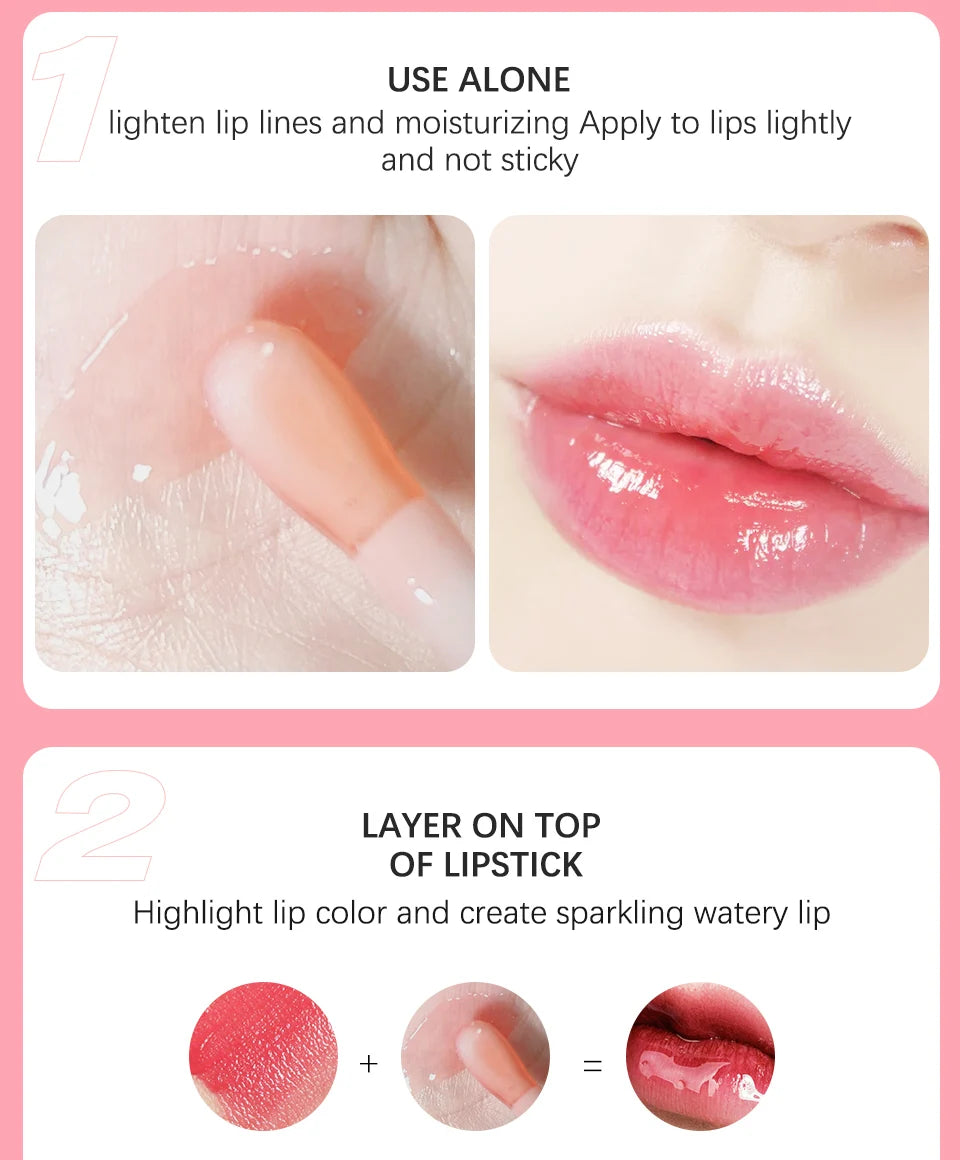Daily Makeup Lip Oil Plumping Lip Gloss for Hydrated Shine
