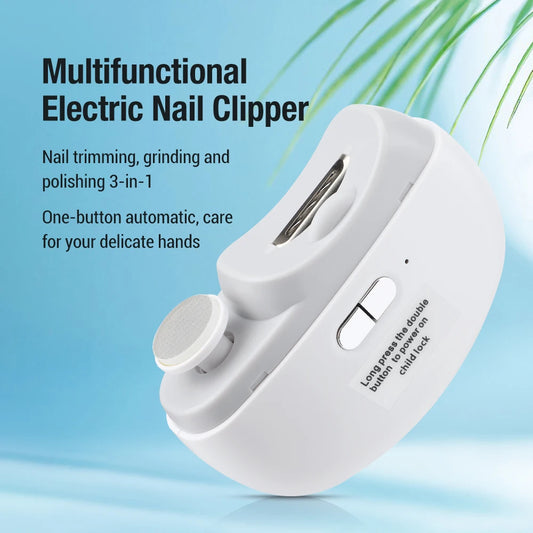 At home electric nail clipper for safe trimming and smooth polishing