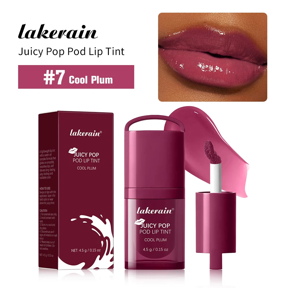 Daily Makeup Juicy Pop Pod Lip Tint Gloss with High Shine Finish