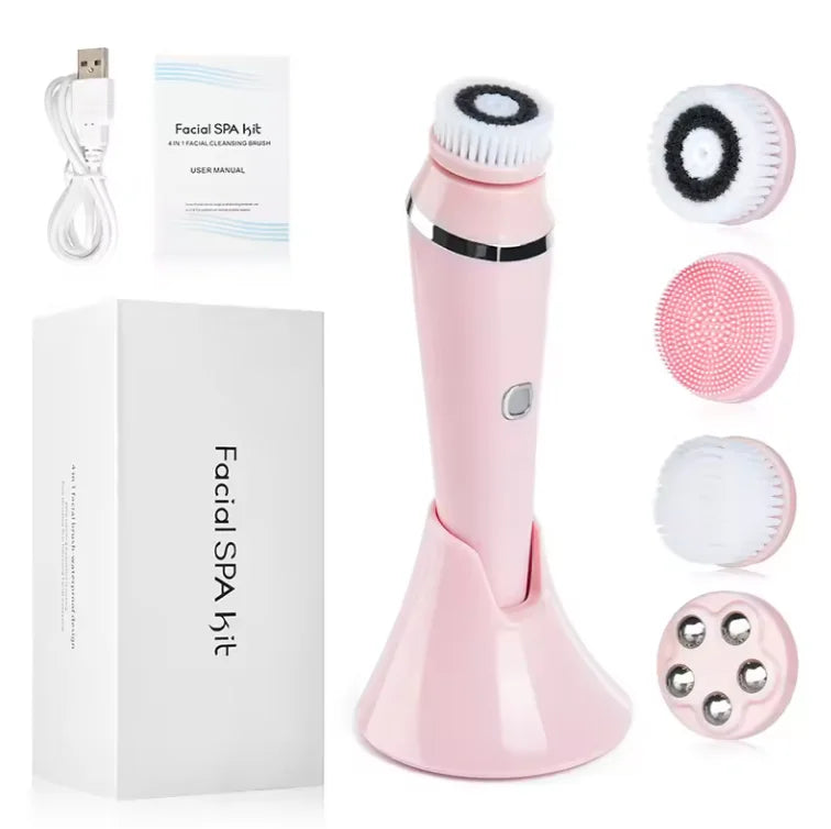 Daily Skincare Rotating Facial Cleansing Brush for Deep Pore Exfoliation