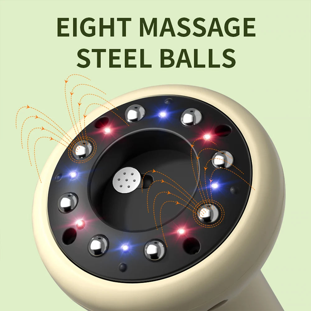 Abdominal massage electric massager for heat compress and muscle relaxation