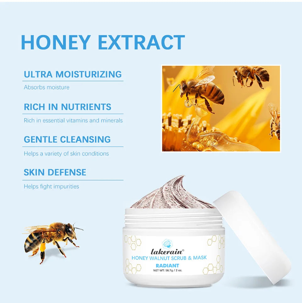 Daily Skincare Honey Walnut Scrub and Mask for Gentle Exfoliation - 10