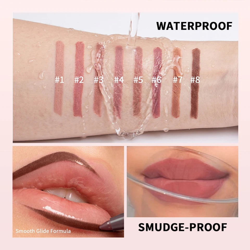 Daily Makeup Stain Lip Liner Pencil for Long Lasting Matte Definition