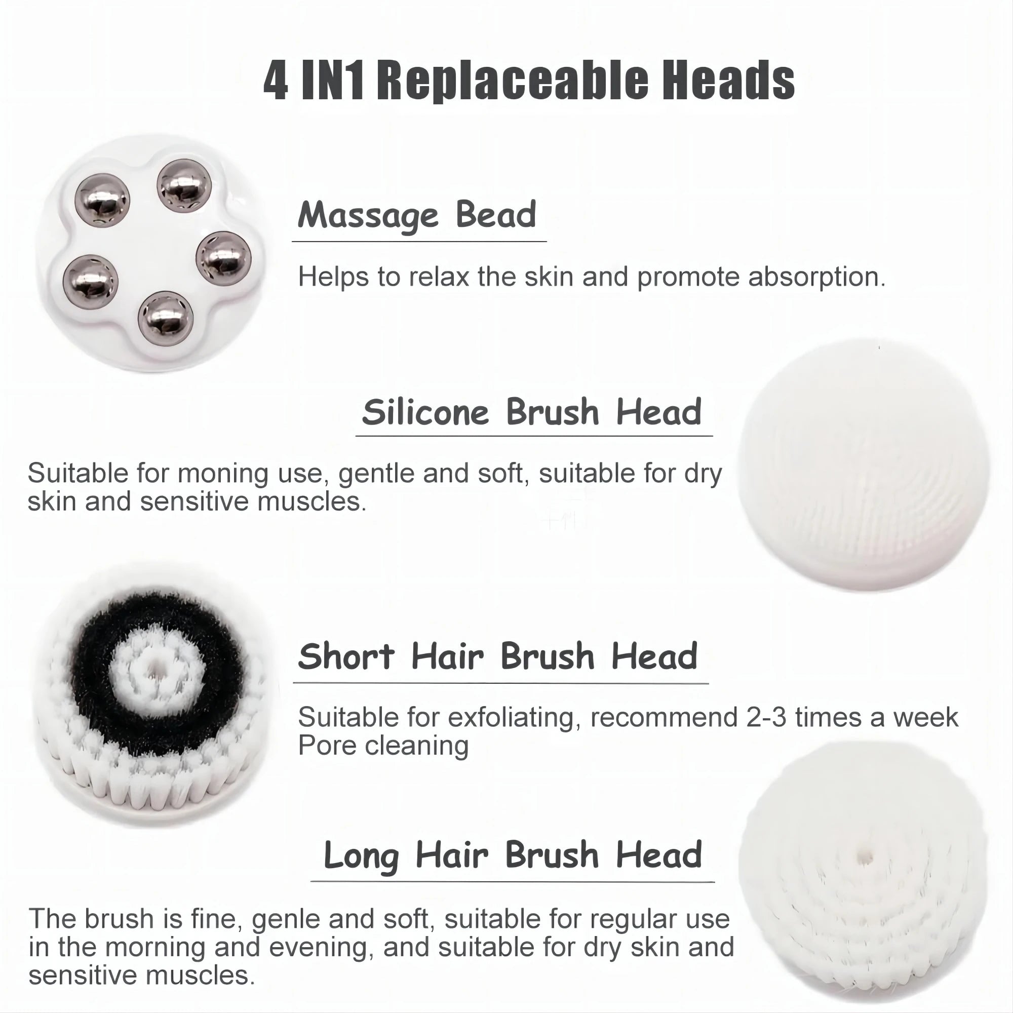 Daily Skincare Rotating Facial Cleansing Brush for Deep Pore Exfoliation - 14
