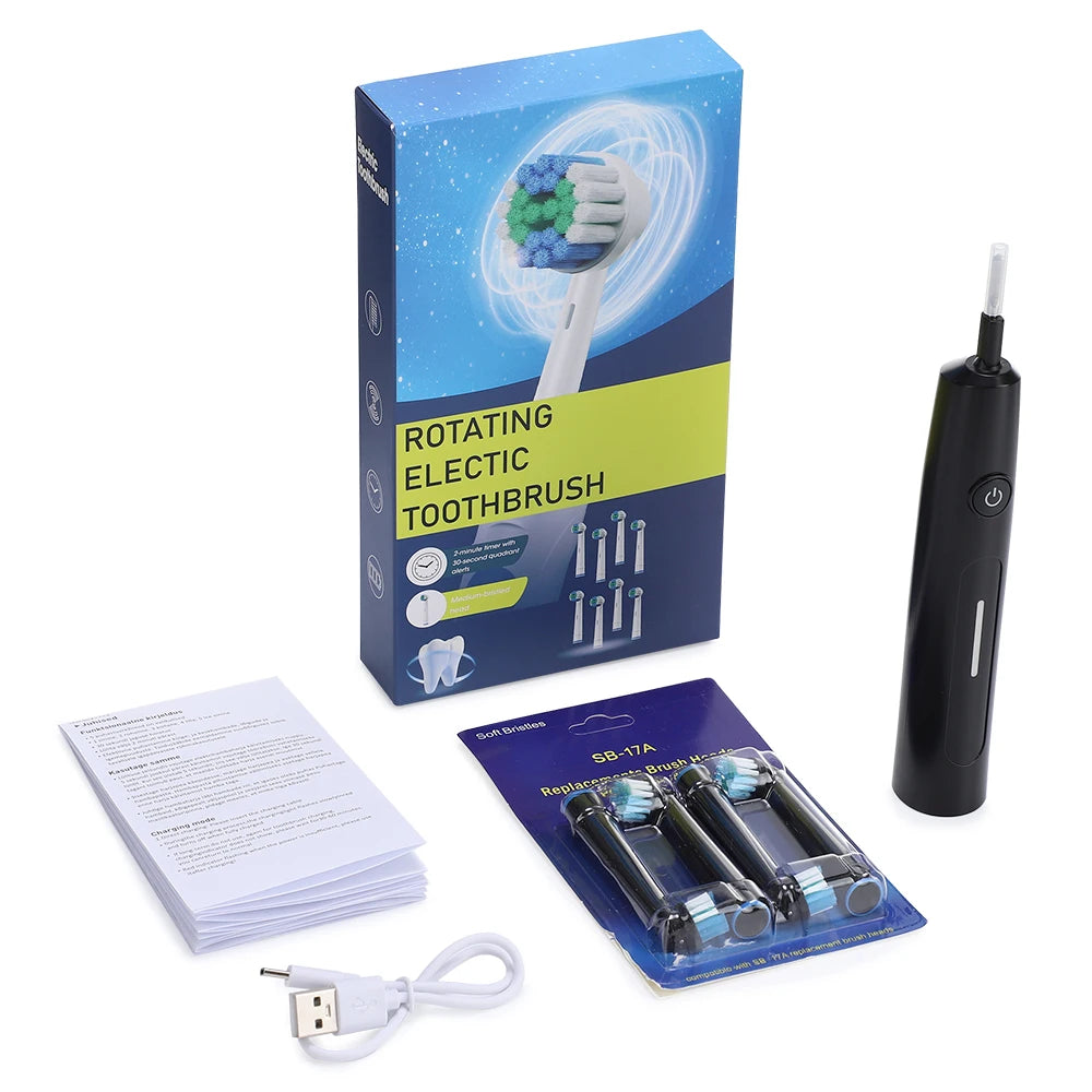 Daily bathroom routine electric toothbrush for a deeper clean