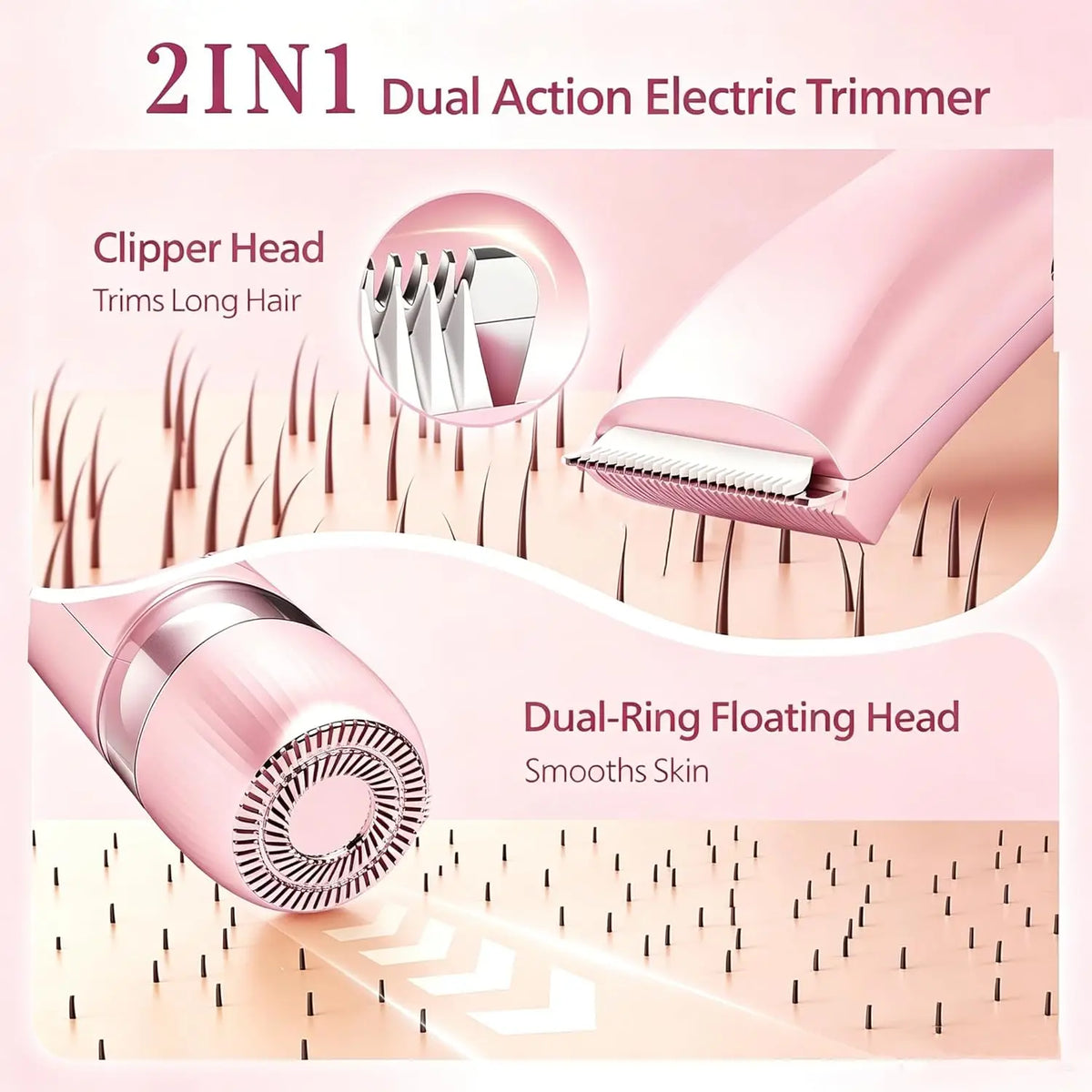 Bathroom Shaving Bikini Trimmer for Women Painless Hair Remover Razor