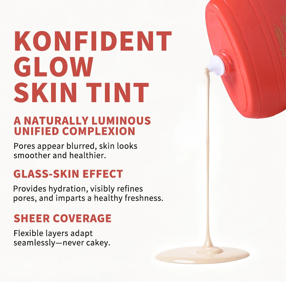 Daily Makeup Routine Hydrating Glow Skin Tint Foundation Light Coverage