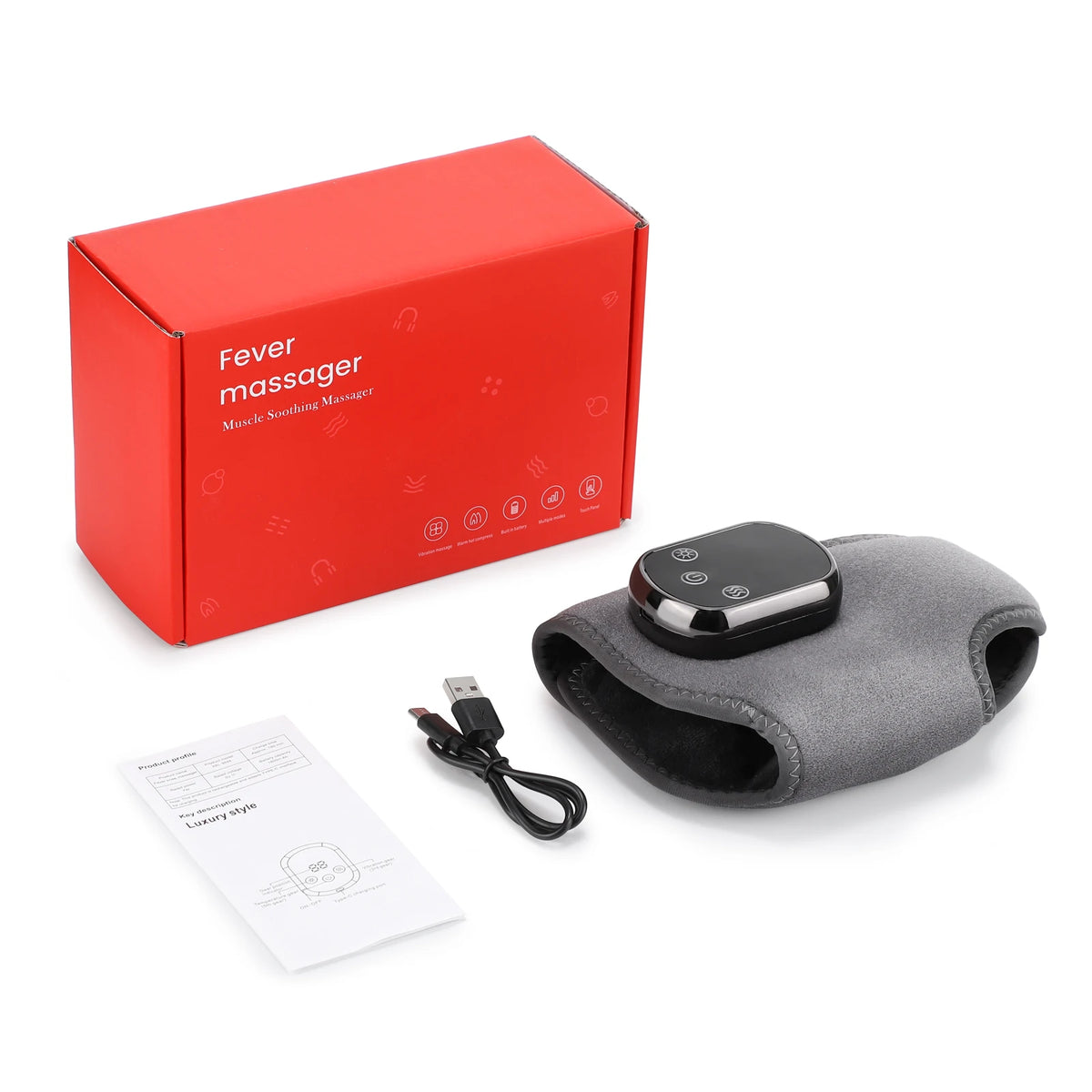Relaxing at home heated ankle massager with soothing warmth