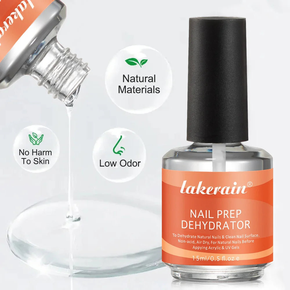 Professional Manicure Nail Prep Dehydrator And Primer Set For Long Wear - 4
