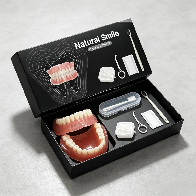 Daily Oral Care Complete Denture Set for Comfortable Fit - 15