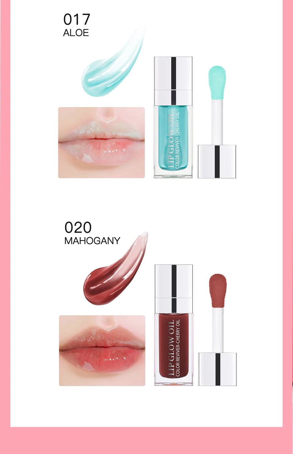 Daily Makeup Lip Oil Plumping Lip Gloss for Hydrated Shine - 21