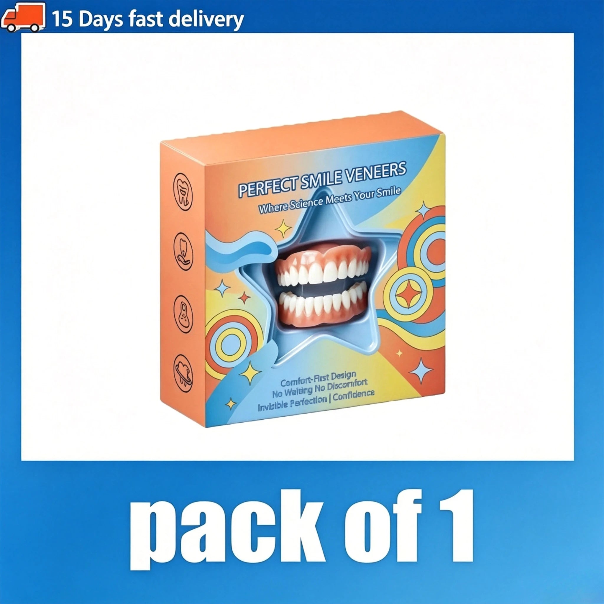 Daily Smile Cosmetic Fake Teeth Kit for Natural Look and Comfort - 15