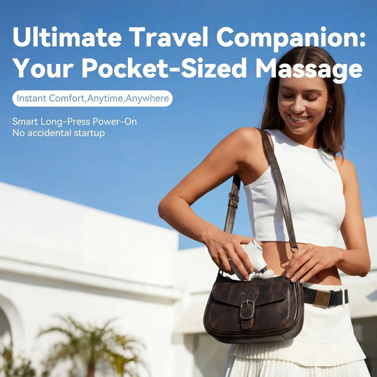 Home and travel muscle relief mini massage gun for total relaxation