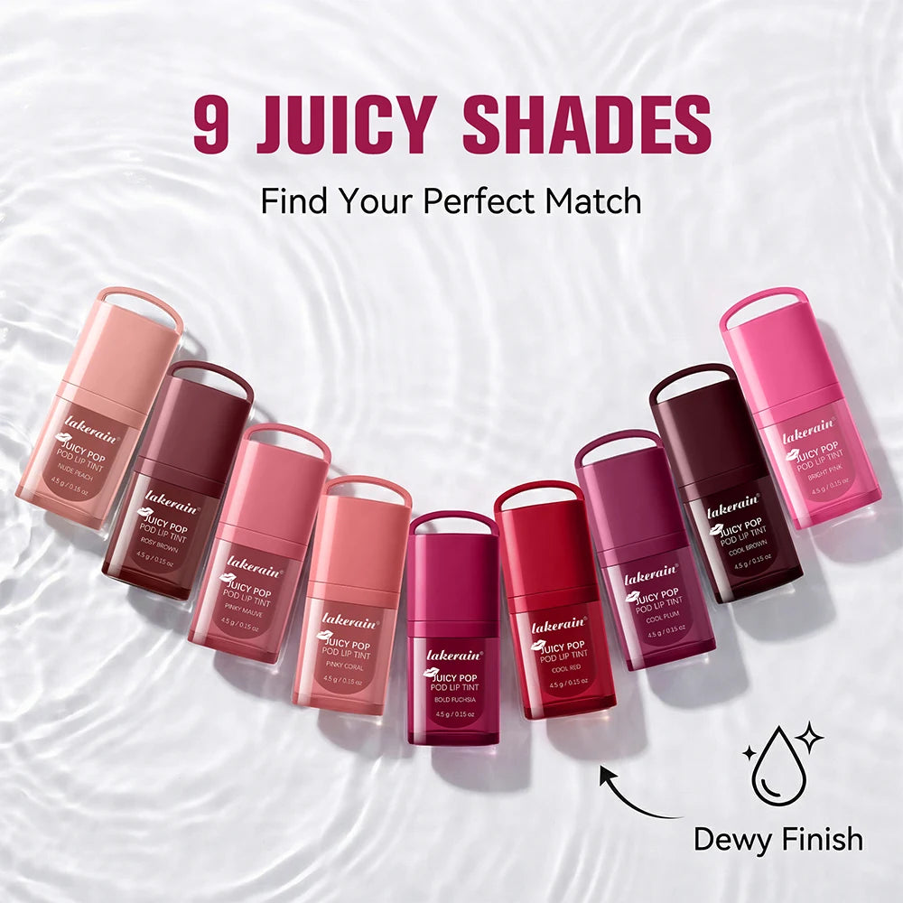 Daily Makeup Juicy Pop Pod Lip Tint Gloss with High Shine Finish