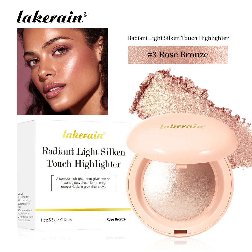 Daily Makeup Highlighter Powder for Natural Luminous Glow and Brightening - 23