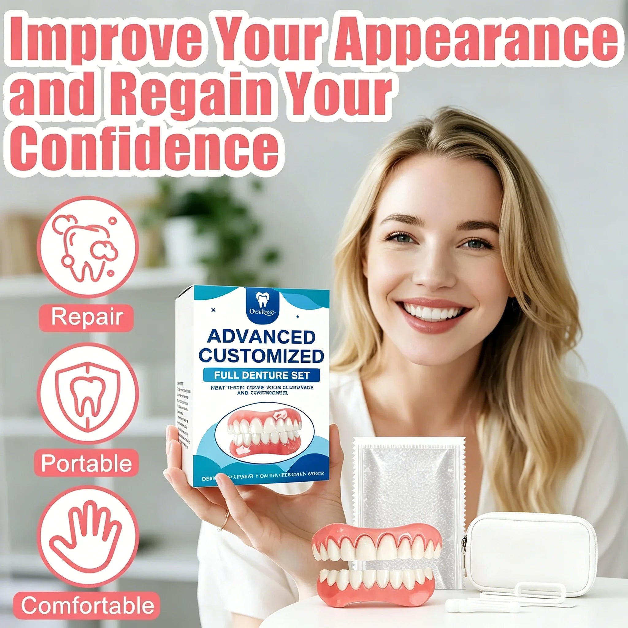 Daily Life Full Denture Set for Natural Look and Confident Smile - 9