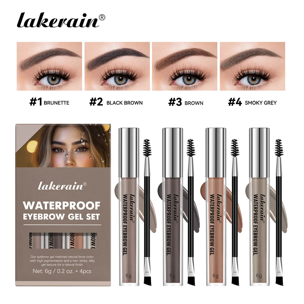 Daily Makeup Routine Waterproof Eyebrow Gel Set for Natural Long-Lasting Wear - 1